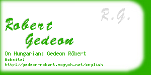 robert gedeon business card